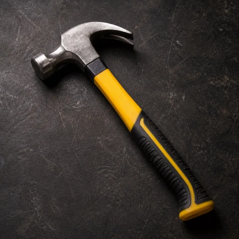 Fibreglass claw hammer